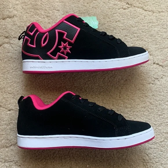 Chaussure Femme Kids Court Graffik Shoes DC Shoes Black/Pink